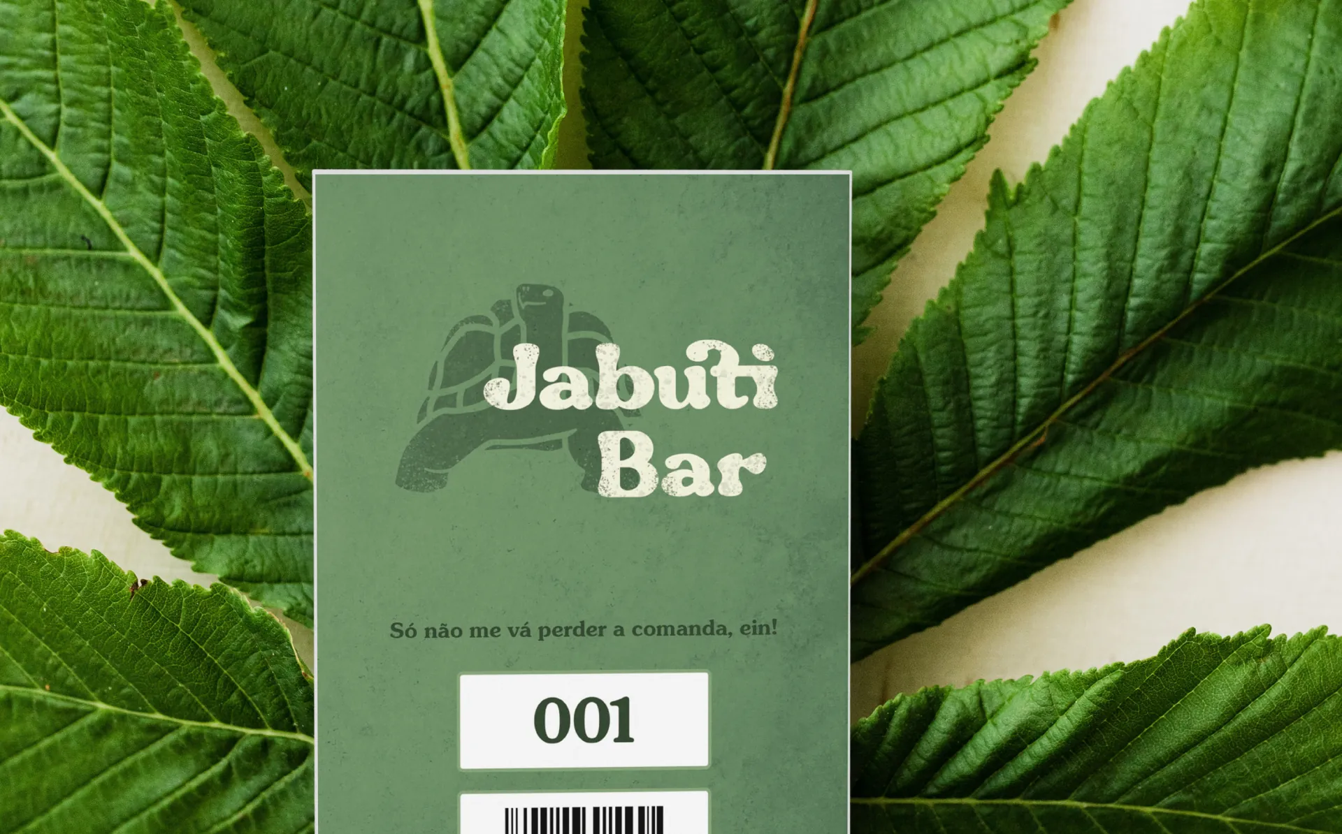 Numbered JabutiBar tab among leaves