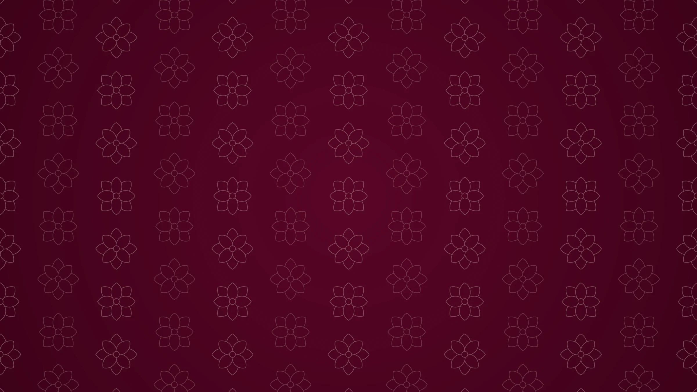 Fine-line flower pattern on a bordeaux background