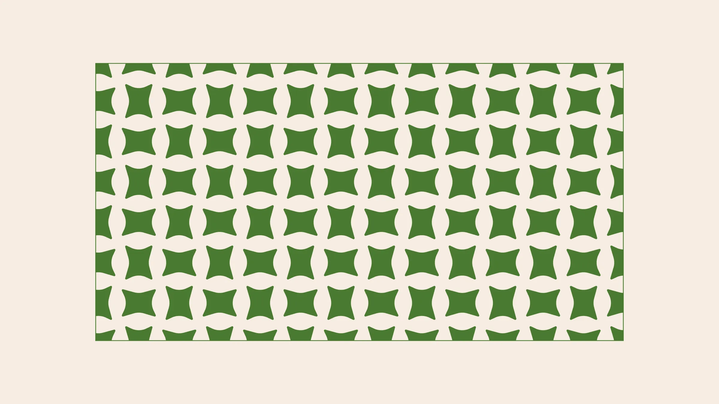 Green pattern made of the container shape repeated in a grid, on vanilla