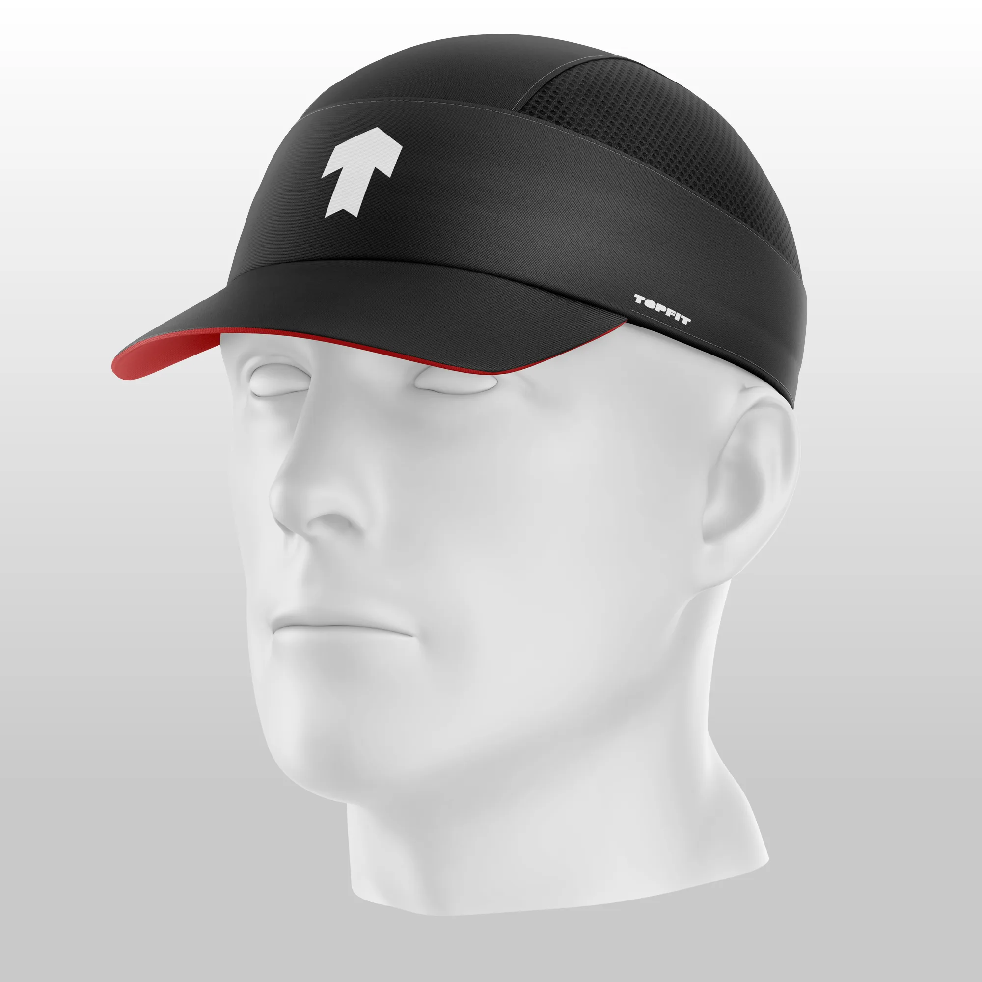 Red packaging with the TOPFIT logo in white