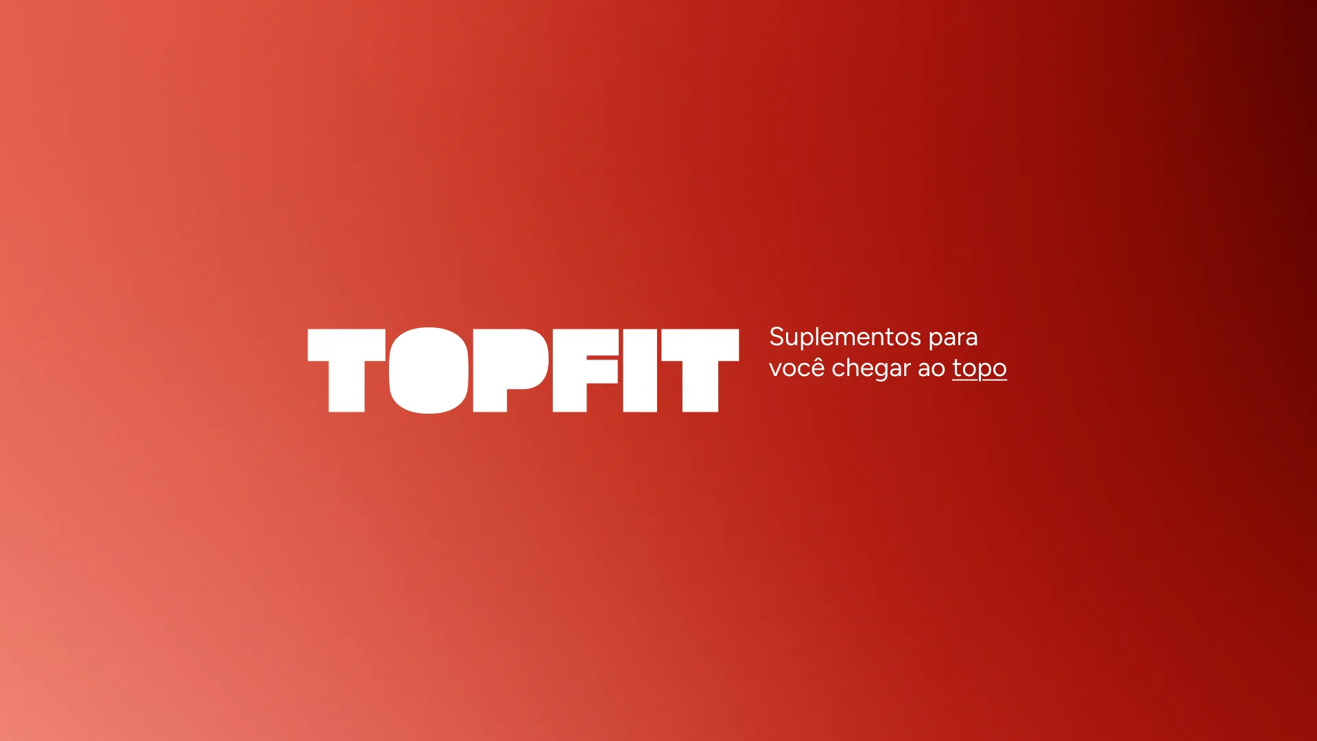 TOPFIT logo in white over a red-to-wine gradient, with the tagline Supplements to help you reach the top